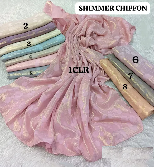 Imported Turkish Shimmer Hijab | HJ264